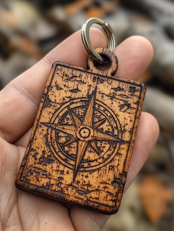 Custom Laser-Cut and Engraved Keychain - Image 3