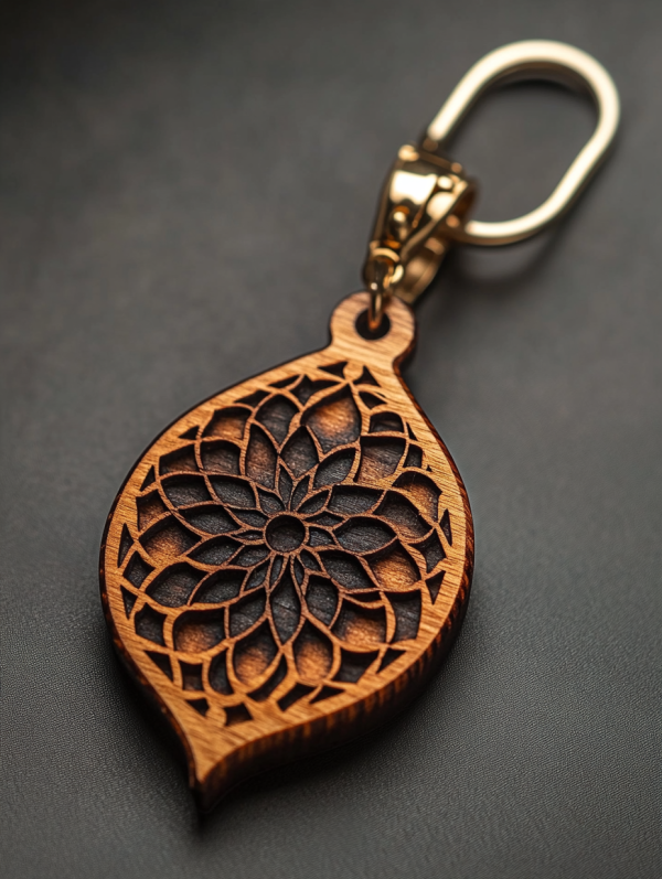 Custom Laser-Cut and Engraved Keychain - Image 2